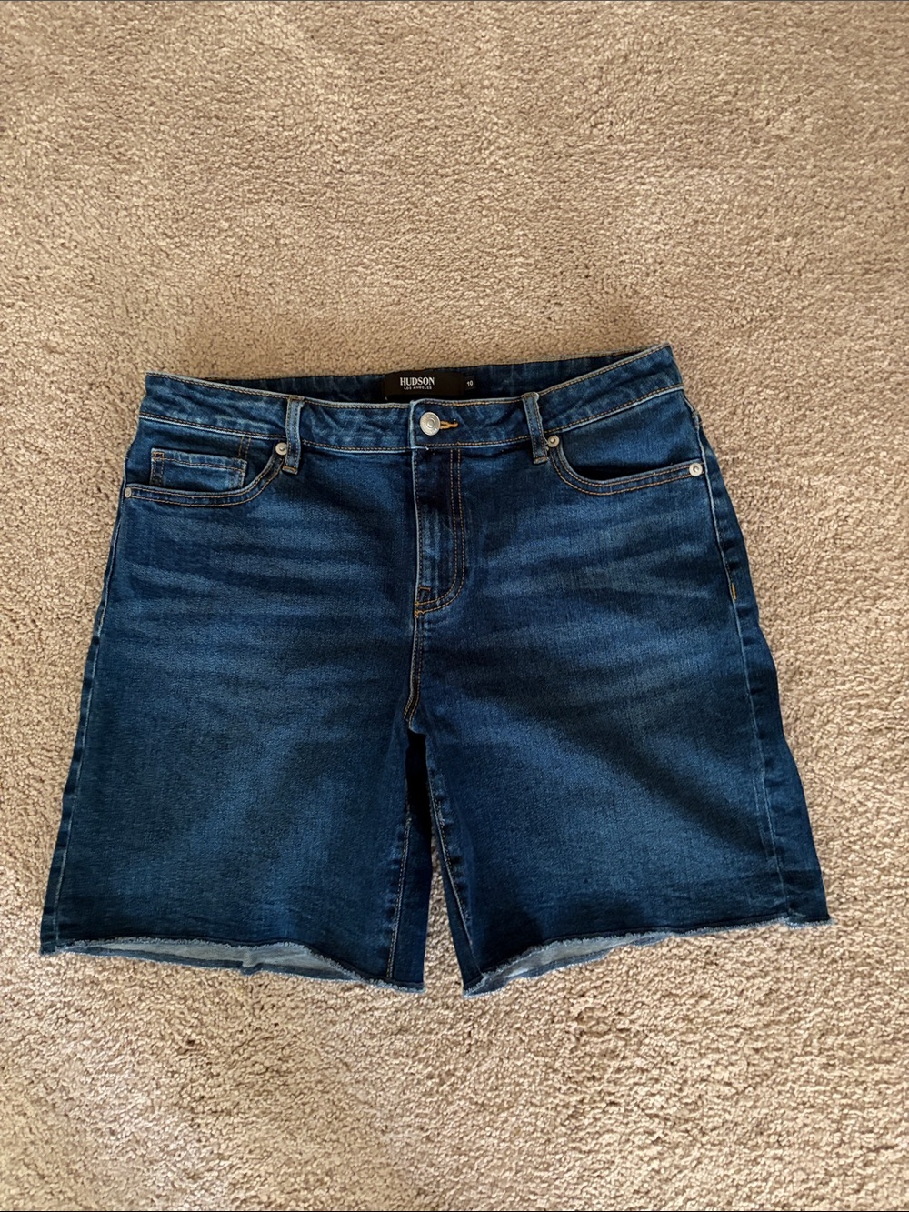 Hudson Dark Wash Denim Skirt like new size 10